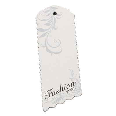 Logo dập nổi hình chữ nhật Thẻ treo tái chế Giấy bìa 300gsm