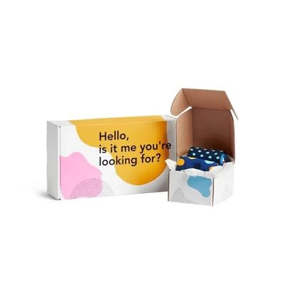 Quà tặng các tông sang trọng Hộp đựng quần áo CMYK Màu tùy chỉnh