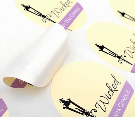 AQU Varnish Tự dính Logo Nhãn dán Pantone CMYK