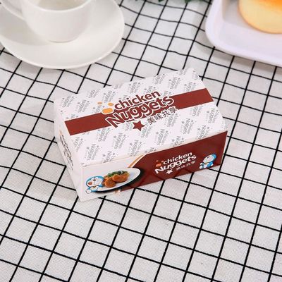 Ivory Borad Anti Oil BOPP Hộp đựng gà rán kín