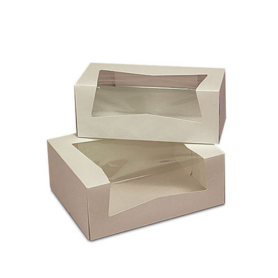 Lớp thực phẩm MDF EPE Hộp bao bì thực phẩm tùy chỉnh Cửa sổ nhựa