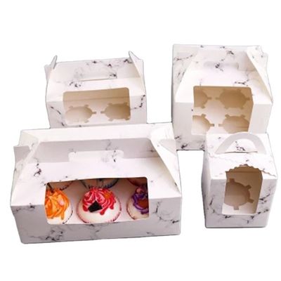 OEM ODM có thể gập lại 420gsm Giấy Kraft Hộp bánh sang trọng Màu tùy chỉnh