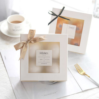 Hộp đựng thực phẩm tùy chỉnh bằng giấy C1S cho món tráng miệng bánh ngọt Cupcake