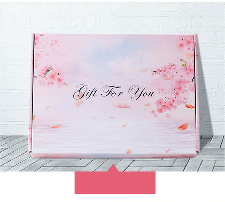 In offset Flexo Hộp đựng quần áo tùy chỉnh Bao bì màu hồng