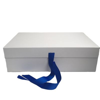 Hộp quà tặng bìa cứng 128gsm C1S lớn có thể tái chế với ruy băng