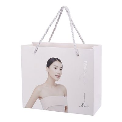 Bao bì mua sắm Nhiều lớp C1S Giấy nghệ thuật Túi tote Logo tùy chỉnh