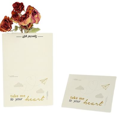 Thiệp mời sinh nhật bằng giấy Kraft 350gsm có phong bì