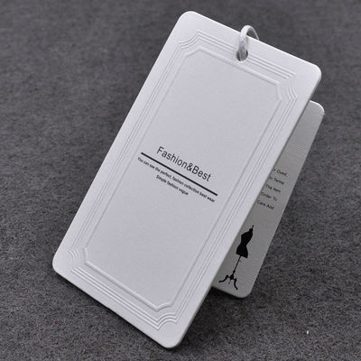 Túi đựng Giày 350gsm Giấy tráng tùy chỉnh Thẻ treo Màu đen trắng