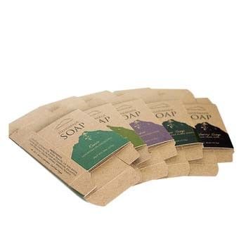Hộp bao bì xà phòng các tông 350gsm tái chế In nổi