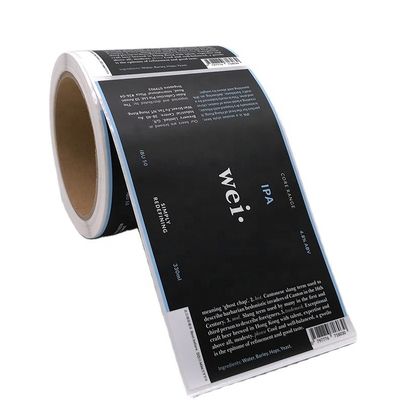 Giấy Ivory Keo dán in Nước trái cây Chai thủy tinh Nhãn dán