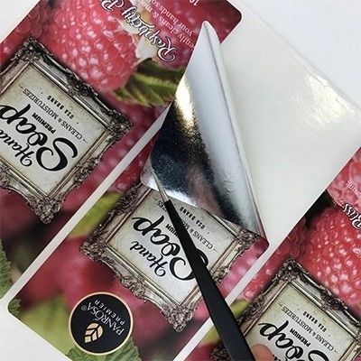 Giấy Ivory Keo dán in Nước trái cây Chai thủy tinh Nhãn dán
