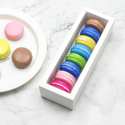 oEM Hộp đóng gói thực phẩm tùy chỉnh Macaron với cửa sổ rõ ràng