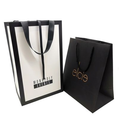 Bao bì mua sắm Nhiều lớp C1S Giấy nghệ thuật Túi tote Logo tùy chỉnh