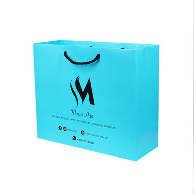 Túi giấy bìa cứng 300GSM 1mm có thể tái chế với biểu trưng đa phong cách