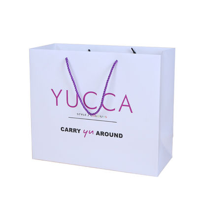 Túi giấy bìa cứng 300GSM 1mm có thể tái chế với biểu trưng đa phong cách